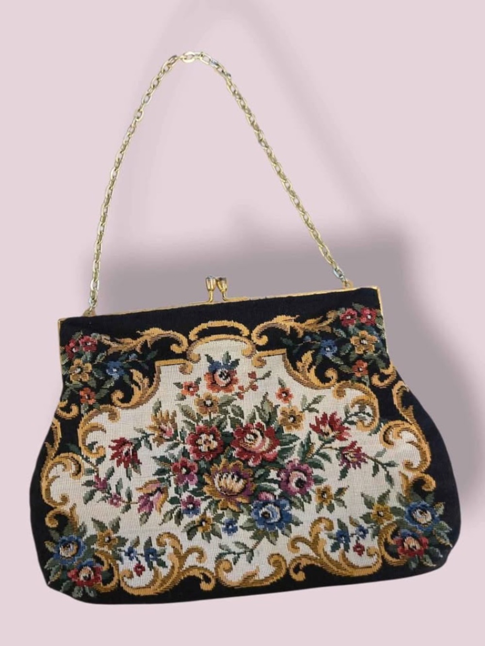Vintage Tapestry Purse by Goldco